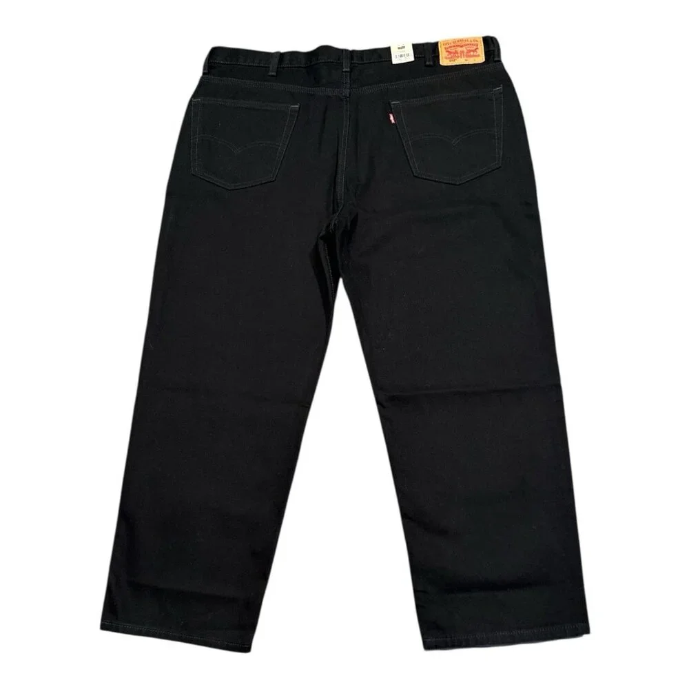LEVIS 550 Relaxed Fit Jeans Loose Through the Thigh Sits Waist Black 44X29‎ NWT